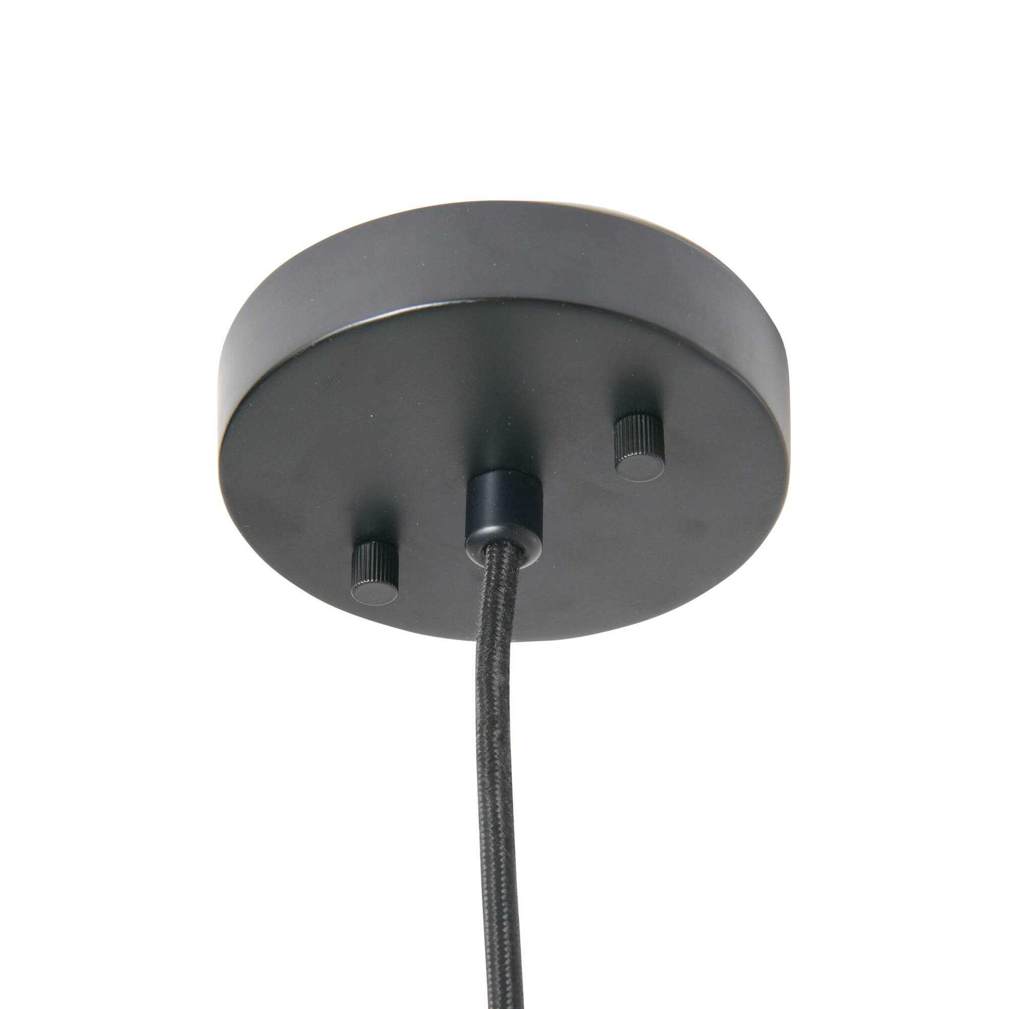Hello Honey® 19.5" Charcoal Gray Woven Pendant Lamp